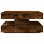 Mesa de centro giratoria 360 grados roble ahumado 70x70x34,5 cm de , Mesas de centro - Ref: Foro24-858483, Precio: 84,58 €, D...