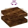 Mesa de centro giratoria 360 grados roble ahumado 70x70x34,5 cm de , Mesas de centro - Ref: Foro24-858483, Precio: 84,58 €, D...