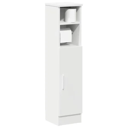 Mueble de baño con portarrollos blanco 20,5x22x90 cm de , Muebles de baño - Ref: Foro24-858497, Precio: 36,72 €, Descuento: %
