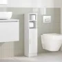 Mueble de baño con portarrollos blanco 20,5x22x90 cm de , Muebles de baño - Ref: Foro24-858497, Precio: 36,72 €, Descuento: %