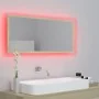 Espejo de baño LED acrílico color roble Sonoma 100x8,5x37 cm de vidaXL, Tocadores de baño - Ref: Foro24-804943, Precio: 54,23...