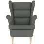 Sillón de tela gris oscuro 74x84x100 cm de , Sillones - Ref: Foro24-4016896, Precio: 230,02 €, Descuento: %