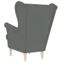 Sillón de tela gris oscuro 74x84x100 cm de , Sillones - Ref: Foro24-4016896, Precio: 230,02 €, Descuento: %
