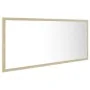 Espejo de baño LED acrílico color roble Sonoma 100x8,5x37 cm de vidaXL, Tocadores de baño - Ref: Foro24-804943, Precio: 54,23...