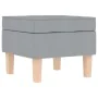 Sillón mecedora con taburete tela gris claro de , Sillones - Ref: Foro24-3307997, Precio: 280,62 €, Descuento: %