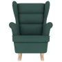 Silla mecedora de tela verde oscuro 74x90x102 cm de , Sillones - Ref: Foro24-4016924, Precio: 214,94 €, Descuento: %