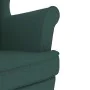 Silla mecedora de tela verde oscuro 74x90x102 cm de , Sillones - Ref: Foro24-4016924, Precio: 214,94 €, Descuento: %