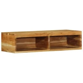 Mueble de TV de pared madera maciza de acacia 80x30x19 cm de , Almacenamiento para CD y DVD - Ref: Foro24-4017478, Precio: 68...