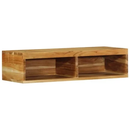 Mueble de TV de pared madera maciza de acacia 80x30x19 cm de , Almacenamiento para CD y DVD - Ref: Foro24-4017478, Precio: 68...