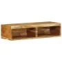 Mueble de TV de pared madera maciza de acacia 80x30x19 cm de , Almacenamiento para CD y DVD - Ref: Foro24-4017478, Precio: 68...