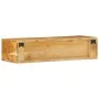Mueble de TV de pared madera maciza de acacia 80x30x19 cm de , Almacenamiento para CD y DVD - Ref: Foro24-4017478, Precio: 68...