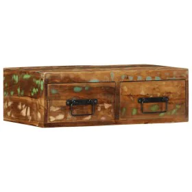Mueble de TV de pared madera maciza reciclada 60x30x19 cm de , Almacenamiento para CD y DVD - Ref: Foro24-4017459, Precio: 76...