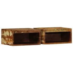 Muebles de TV de pared 2 uds madera maciza reciclada von , CD- und DVD-Speicher - Ref: Foro24-4017471, Preis: 72,66 €, Rabatt: %
