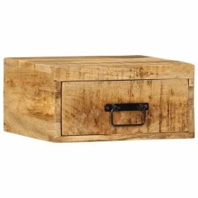 Mesita de noche de pared madera maciza de mango rugosa de , Mesitas de noche - Ref: Foro24-4017452, Precio: 68,64 €, Descuent...