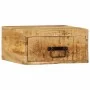 Mesita de noche de pared madera maciza de mango rugosa de , Mesitas de noche - Ref: Foro24-4017452, Precio: 68,64 €, Descuent...