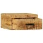 Mesita de noche de pared madera maciza de mango rugosa de , Mesitas de noche - Ref: Foro24-4017452, Precio: 68,64 €, Descuent...