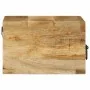 Mesita de noche de pared madera maciza de mango rugosa de , Mesitas de noche - Ref: Foro24-4017452, Precio: 68,64 €, Descuent...