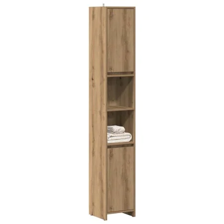 Armario de baño madera ingeniería roble artisan 30x30x183,5 cm de , Muebles de baño - Ref: Foro24-856065, Precio: 103,27 €, D...