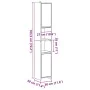 Armario de baño madera ingeniería roble artisan 30x30x183,5 cm de , Muebles de baño - Ref: Foro24-856065, Precio: 103,27 €, D...