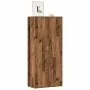 Mueble zapatero madera de ingeniería envejecida 80x39x178 cm de , Zapateros y organizadores de calzado - Ref: Foro24-856044, ...