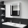 Mueble de baño con espejo LED 50x13x70 cm de vidaXL, Tocadores de baño - Ref: Foro24-285117, Precio: 102,95 €, Descuento: %