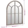 Espejo de hierro color arena para uso interior 60x45 cm de , Espejos - Ref: Foro24-3093515, Precio: 91,62 €, Descuento: %