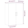 Armario de pared madera ingeniería marrón roble 69,5x34x90 cm by , Sideboards - Ref: Foro24-857295, Price: 88,05 €, Discount: %