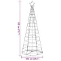 Árbol de Navidad LED 200 LEDs blanco frío 182 cm de , Arboles de navidad - Ref: Foro24-4016449, Precio: 44,88 €, Descuento: %
