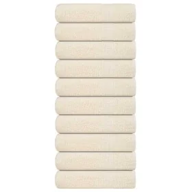 Toallas de Mano 10 piezas Crema 50x100 cm 360 g/m² 100% Algodón de , Toallas - Ref: Foro24-137000, Precio: 51,47 €, Descuento: %