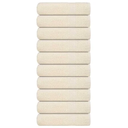 Toallas de Mano 10 piezas Crema 50x100 cm 360 g/m² 100% Algodón de , Toallas - Ref: Foro24-137000, Precio: 51,47 €, Descuento: %