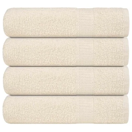 Toallas de ducha 4 uds 100% algodón crema 70x140 cm 360 gsm de , Toallas - Ref: Foro24-137002, Precio: 38,27 €, Descuento: %