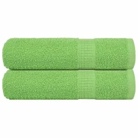 Toallas de Baño 2 uds Verde Manzana 100x150 cm 360 gsm de , Toallas - Ref: Foro24-137028, Precio: 27,45 €, Descuento: %