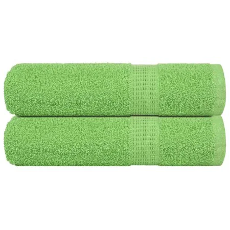 Toallas de Baño 2 uds Verde Manzana 100x150 cm 360 gsm de , Toallas - Ref: Foro24-137028, Precio: 27,45 €, Descuento: %