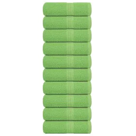 Toallas invitados 10 uds algodón verde manzana 30x50 cm 360 gsm de , Toallas - Ref: Foro24-137021, Precio: 23,46 €, Descuento: %