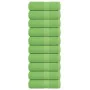 Toallas invitados 10 uds algodón verde manzana 30x50 cm 360 gsm de , Toallas - Ref: Foro24-137021, Precio: 23,46 €, Descuento: %