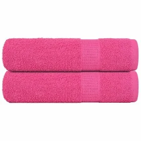 Toallas de ducha 2 uds 100% algodón rosa 70x140 cm 360 gsm de , Toallas - Ref: Foro24-137049, Precio: 23,90 €, Descuento: %