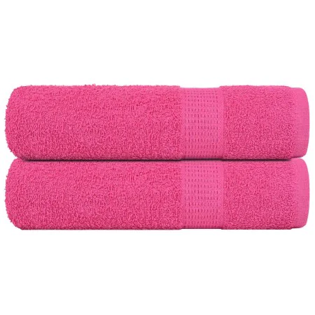 Toallas de ducha 2 uds 100% algodón rosa 70x140 cm 360 gsm de , Toallas - Ref: Foro24-137049, Precio: 23,90 €, Descuento: %