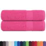 Toallas de ducha 2 uds 100% algodón rosa 70x140 cm 360 gsm de , Toallas - Ref: Foro24-137049, Precio: 23,90 €, Descuento: %