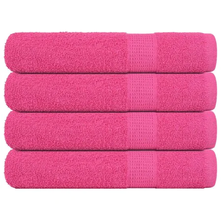 Toallas de sauna 4 uds 100% algodón rosa 80x200 cm 360 gsm de , Toallas - Ref: Foro24-137056, Precio: 47,92 €, Descuento: %