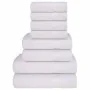 Juego de toallas 8 piezas 100% algodón blanco 360 gsm de , Toallas de baño y manoplas - Ref: Foro24-137061, Precio: 34,22 €, ...