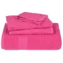Juego de toallas 8 piezas 100% algodón rosa 360 gsm de , Toallas de baño y manoplas - Ref: Foro24-137077, Precio: 49,42 €, De...