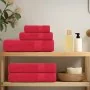Juego de toallas 6 piezas 100% algodón rojo 360 gsm de , Toallas de baño y manoplas - Ref: Foro24-137089, Precio: 37,06 €, De...