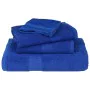 Juego de toallas 6 piezas 100% algodón azul 360 gsm de , Toallas de baño y manoplas - Ref: Foro24-137080, Precio: 43,94 €, De...