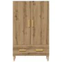 Aparador alto de madera contrachapada artesano roble de , Aparadores - Ref: Foro24-856915, Precio: 102,86 €, Descuento: %