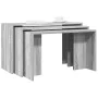 Mesas apilables 3 piezas madera contrachapada gris Sonoma by , Side tables - Ref: Foro24-858538, Price: 61,77 €, Discount: %