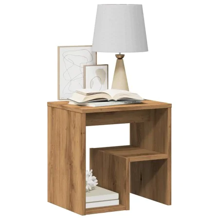 Mesitas noche 2 uds madera ingeniería roble artesanal de , Mesitas de noche - Ref: Foro24-856529, Precio: 48,85 €, Descuento: %