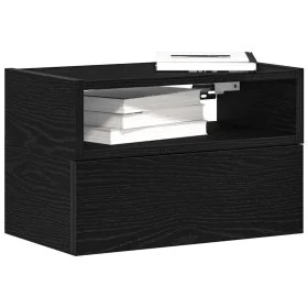 Mesitas de noche de pared 2 unidades negra 45x26x28,5 cm by , Nightstands - Ref: Foro24-858599, Price: 64,51 €, Discount: %
