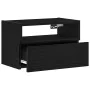 Mesitas de noche de pared 2 unidades negra 45x26x28,5 cm de , Mesitas de noche - Ref: Foro24-858599, Precio: 64,51 €, Descuen...