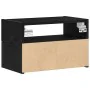 Mesitas de noche de pared 2 unidades negra 45x26x28,5 cm de , Mesitas de noche - Ref: Foro24-858599, Precio: 64,51 €, Descuen...