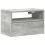 Mesita de noche de pared color gris hormigón 45x26x28,5 cm de , Mesitas de noche - Ref: Foro24-858602, Precio: 36,03 €, Descu...
